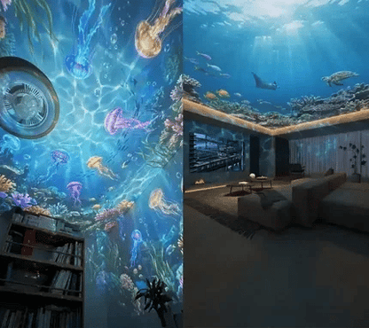 PKNEW®🌊 NEXT-GEN SMART ☘️ PROJECTION HD Smart Dynamic 5D Holographic Night Light Projector🍁