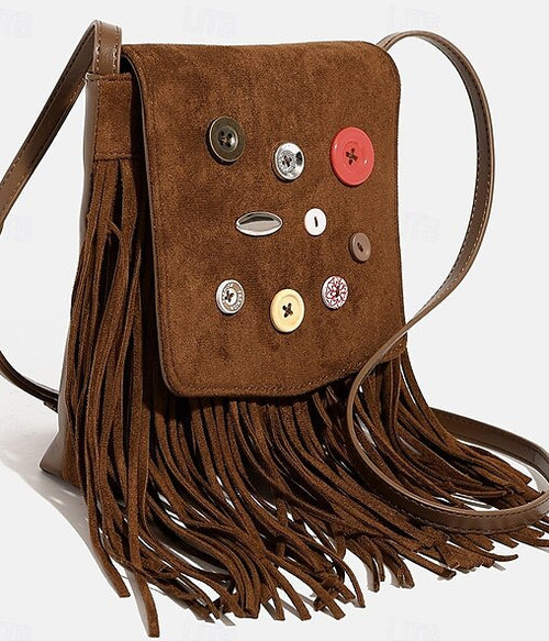 Retro Vintage 1970s Tas Schoudertas Hippie Franje Dames Tas Feest Casual Dagelijks Pride Parade Volwassenen Tas