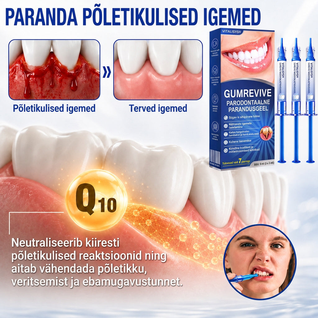 Hambaarstide soovitatud 👨‍⚕️🦷🛡️ Vitalisys® GumRevive – taastav igemegeel 🌥️❤️
