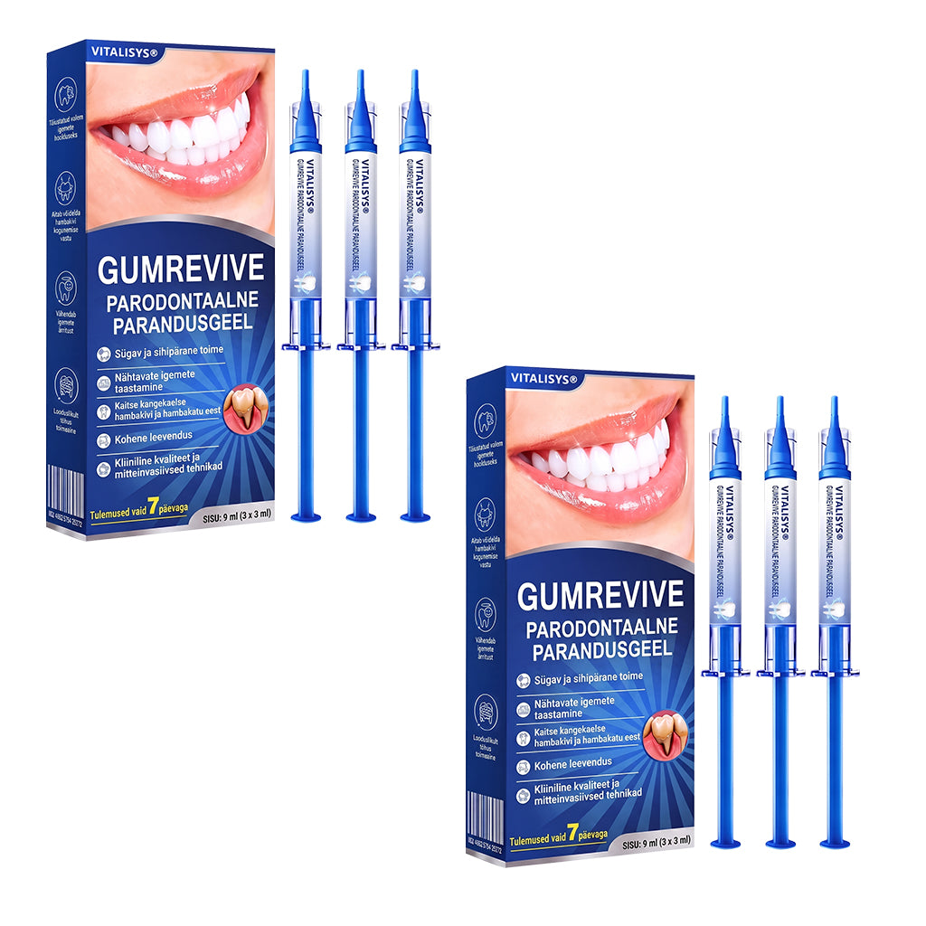 Hambaarstide soovitatud 👨‍⚕️🦷🛡️ Vitalisys® GumRevive – taastav igemegeel 🌥️❤️
