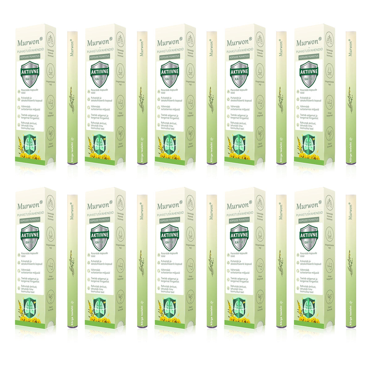 Tipptasemel eesti toode koduse kohaletoimetamisega 🥇 Murwon® taimne aurinhalaator kopsude puhastamiseks 🌽 Tõhus abi köha, kurgupõletiku, hingamisraskuste, lima, nohu, bronhiidi ja allergiate korral ❤️