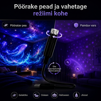 🎄 Vánoční edice | 🌥️ 𝐋𝐄𝐅𝐔𝐍® Inteligentní 5D projektor nové generace ✨ Proměňte svůj domov v kouzelný svět světel, hvězd a vánoční atmosféry ❤️