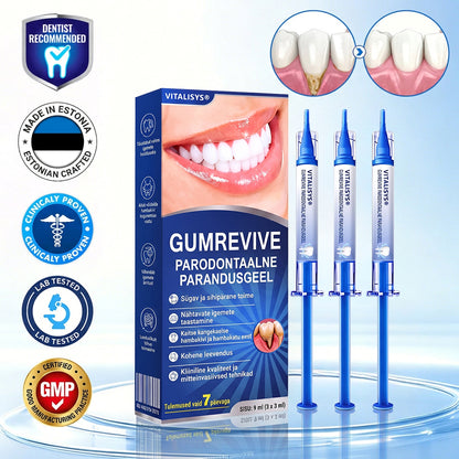 Hambaarstide soovitatud 👨‍⚕️🦷🛡️ Vitalisys® GumRevive – taastav igemegeel 🌥️❤️