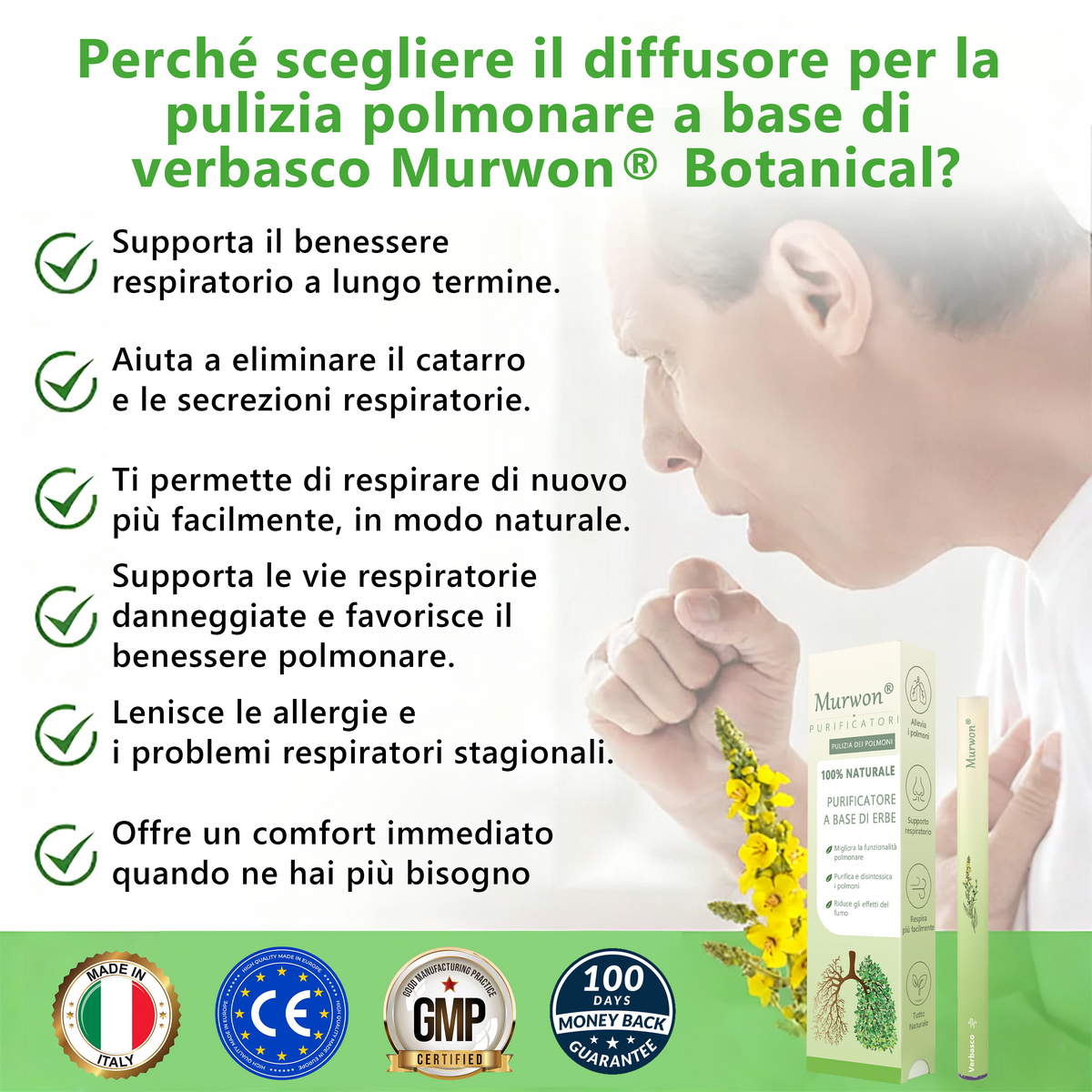 Offerta a tempo limitato: 30% di sconto sul secondo articolo! 🔥 𝑀𝑢𝑟𝑤𝗈𝗇® 𝑫𝒊𝒇𝒇𝒖𝒔𝒐𝒓𝒆 𝒃𝒐𝒕𝒂𝒏𝒊𝒄𝒐 𝒅𝒊 𝒗𝒆𝒓𝒃𝒂𝒔𝒄𝒐 𝒑𝒆𝒓 𝒍𝒂 𝒑𝒖𝒍𝒊𝒛𝒊𝒂 𝒅𝒆𝒊 𝒑𝒐𝒍𝒎𝒐𝒏𝒊