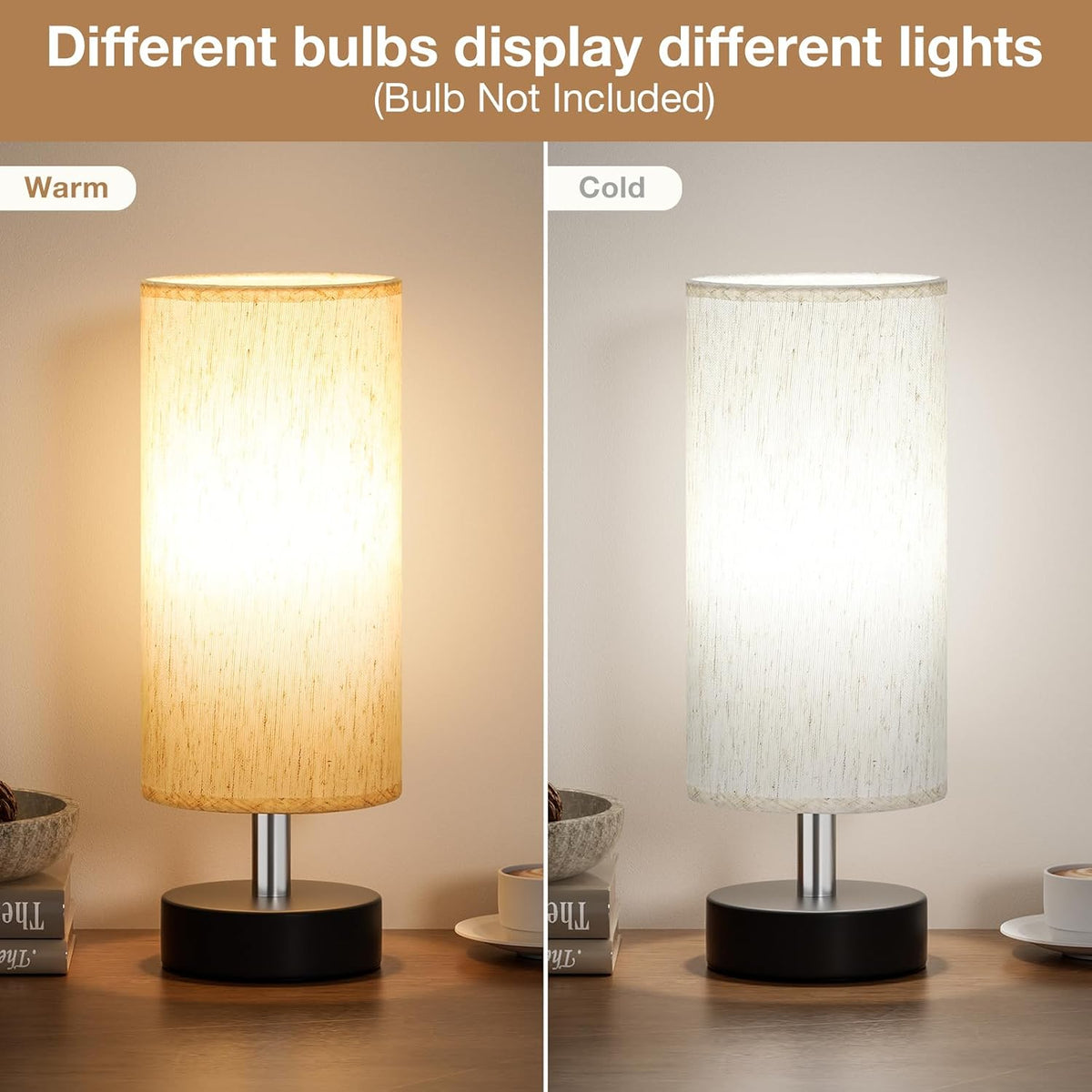 Väike minimalistlik laualamp öökapile – magamistoa, elutoa, kontori ja ühiselamu lamp