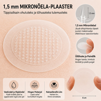 🇪🇪 Kvaliteetne Eesti toode, kiire riigisisene tarne | MURWON® 🌥️ Mikronõeltega plaastrid nahadefektide ilmingute vähendamiseks 🥦 (Nahapaksjendite, tüügaste, sünnimärkide, pigmendilaikude ja muude nähtavate nahadefektide korral.) 💪