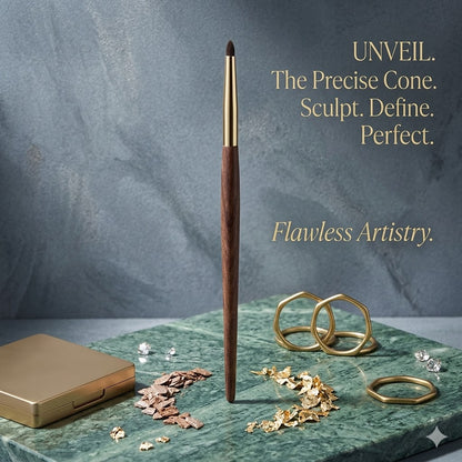 Detail Artistry Eye Brush: Small Shader & Precision Eyeliner Tool - Premium Natural Hair & Copper Ferrule