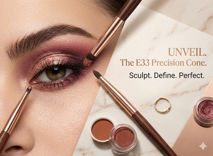 Detail Artistry Eye Brush: Small Shader & Precision Eyeliner Tool - Premium Natural Hair & Copper Ferrule