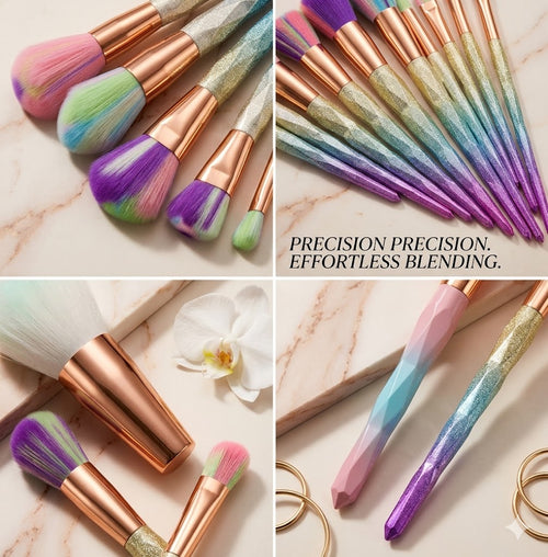 Essential 14Pcs Eye & Face Makeup Tool Collection - Professional Grade Skin-Friendly Brushes for Daily Glam