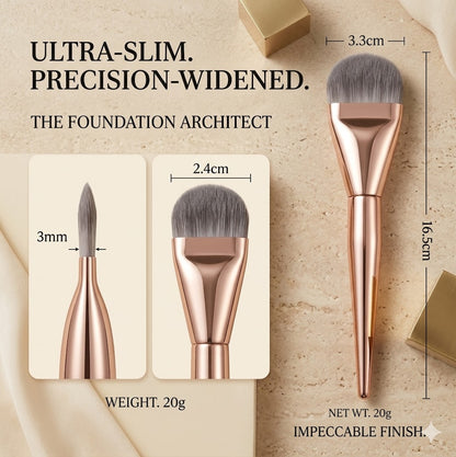 Super Thin Flat Foundation Brush: Precision Liquid Base Applicator for Streak-Free, High-Definition Coverage