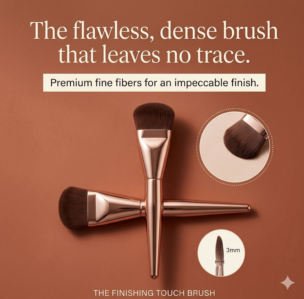 Super Thin Flat Foundation Brush: Precision Liquid Base Applicator for Streak-Free, High-Definition Coverage