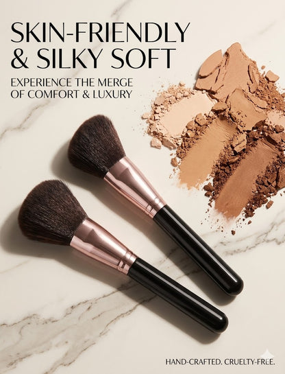 Ultimate 43PCS Complete Makeup Set - 24 Professional Brushes, Sponges & Puffs with Travel Case